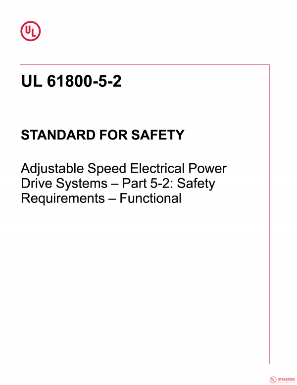 UL 61800-5-2 PDF UL 61800-5-2 PDF